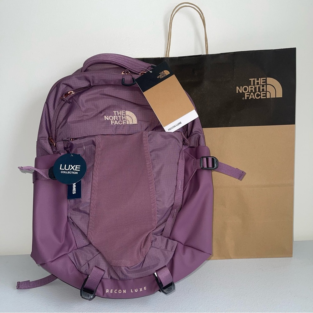 The North Face Women’s Recon Luxe Backpack in Midnight Mauve NEW